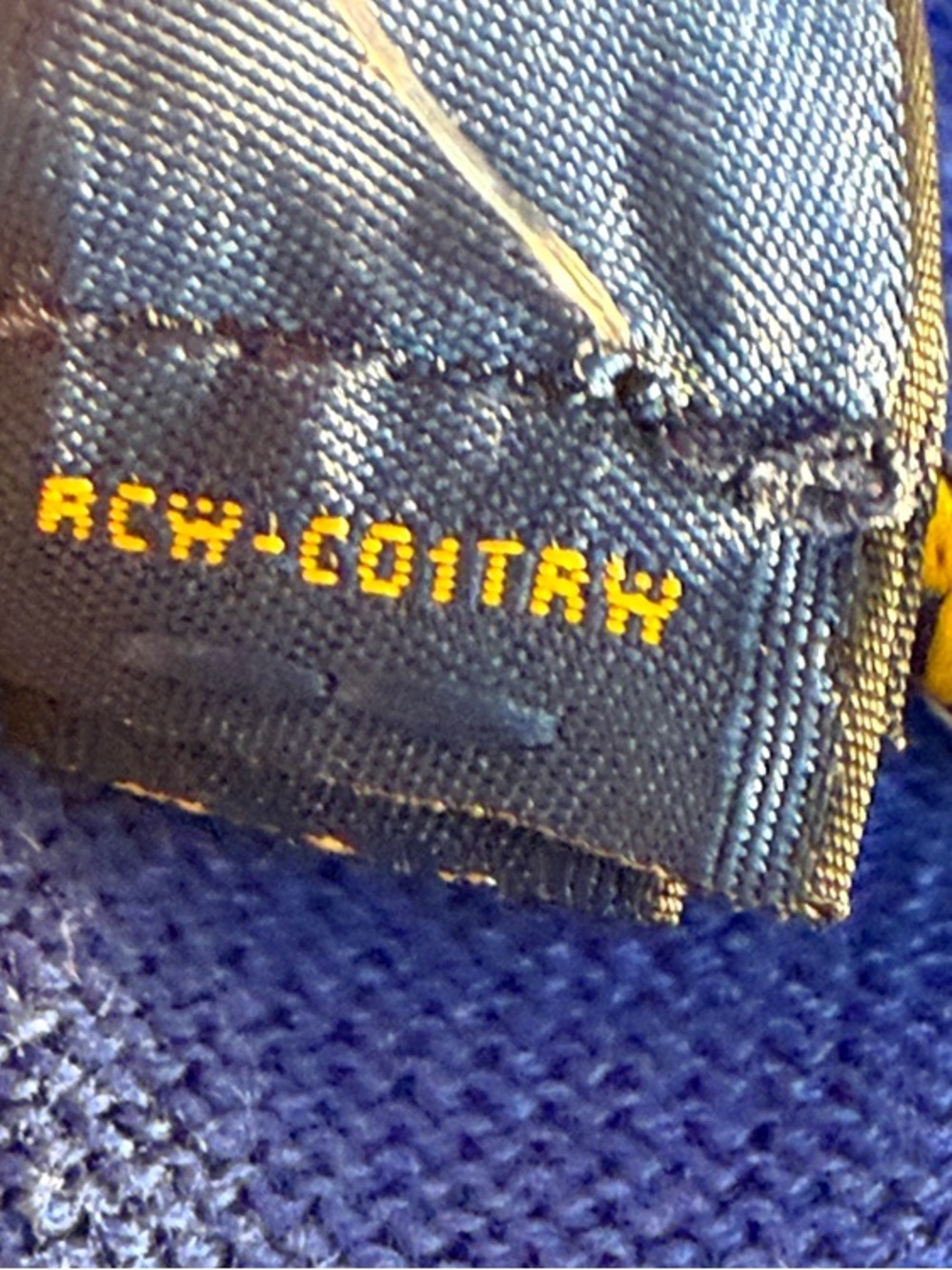 Polo by Ralph Lauren V-Neck Sweater - Cobalt Blue with Lime Logo - Picture 11 of 14